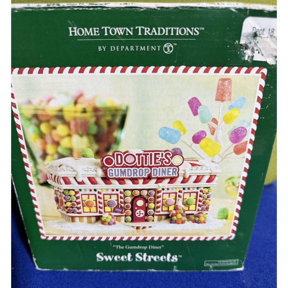 Sweet Streets The Gumdrop Diner. 56 Gingerbread House Christmas Village